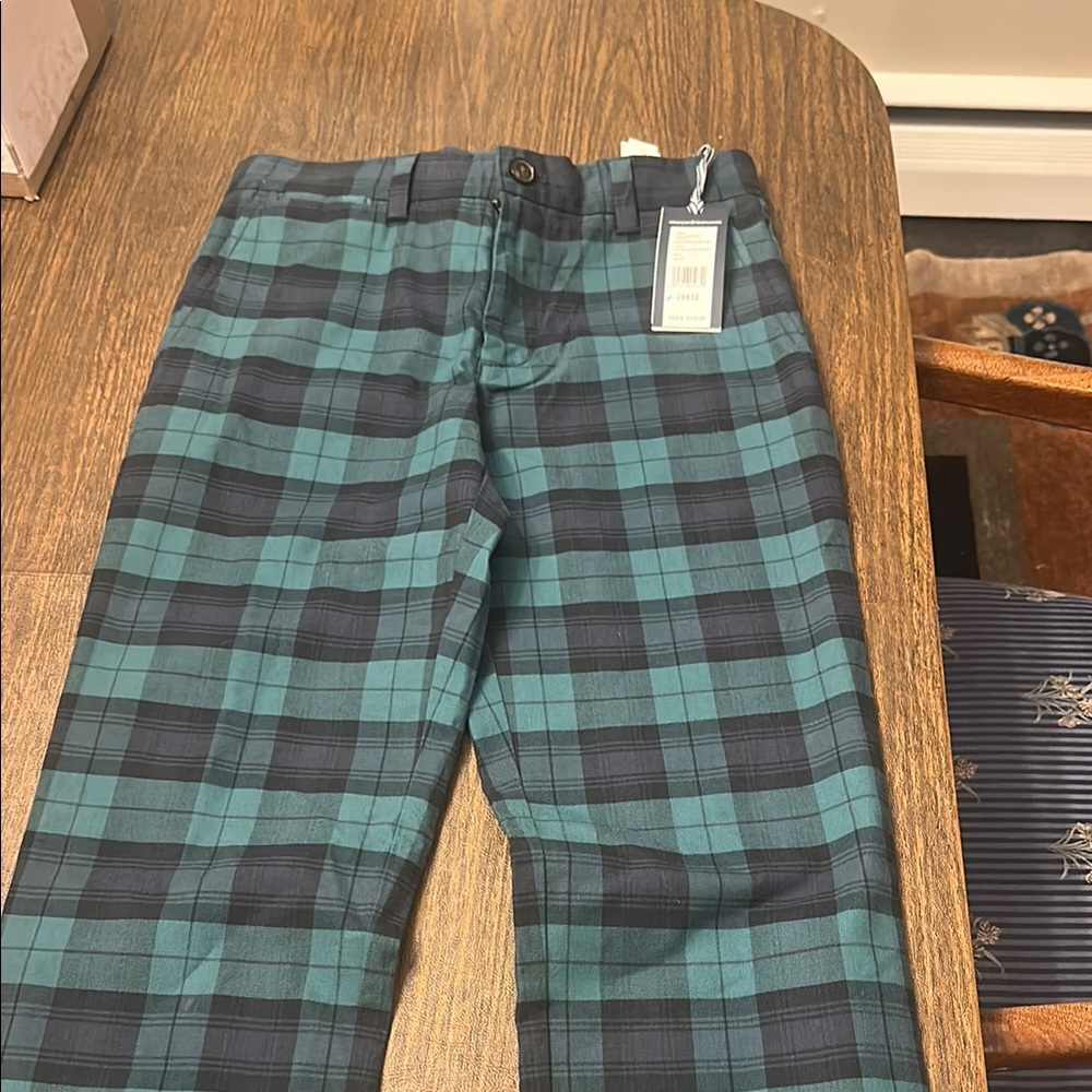 Vineyard Vines Plaid Blackwatch  Breaker Men's Pants 28x32 NWT